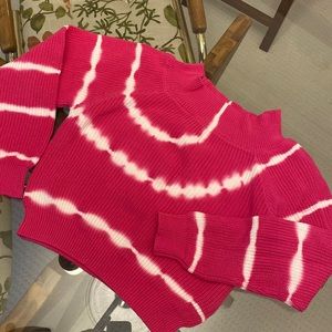 Pink tie dye sweater